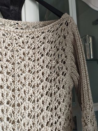 Top sobreprenda crochet