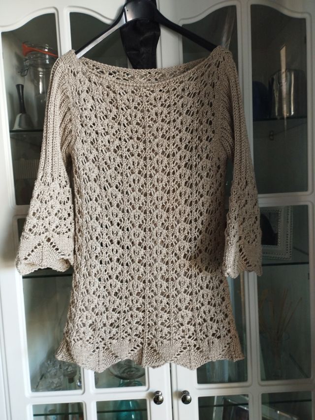 Top sobreprenda crochet