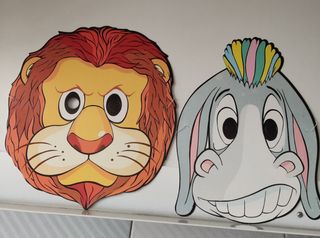 Caretas cartón de animales