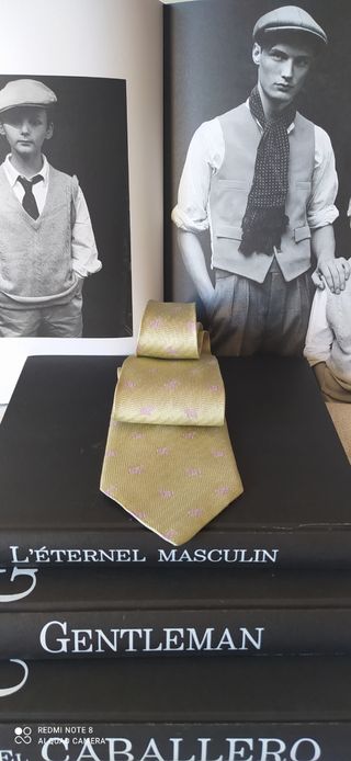 Corbata Seda Natural Richel perritos.