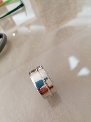 pastillero bañado en plata.