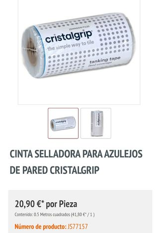 Cristalgrip banda impermeabilizante