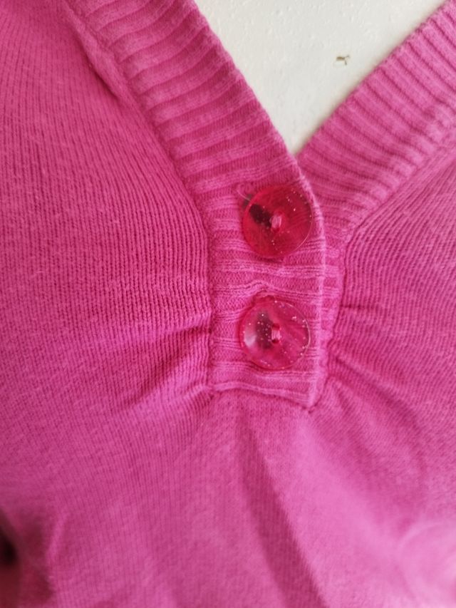 Jersey con capucha fucsia