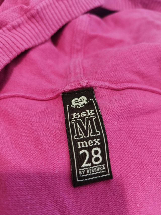 Jersey con capucha fucsia