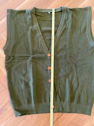 CHALECO DE PUNTO VERDE