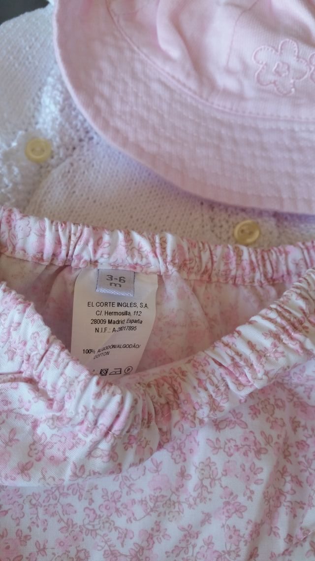 2 GORRITOS  Y 4 RANITAS. TALLA 3/6 MESES.