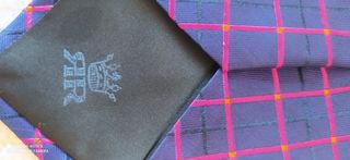 Corbata Seda Natural Richel Royal cuadros
