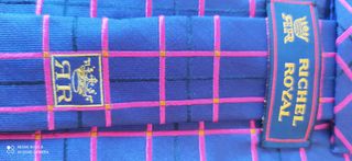 Corbata Seda Natural Richel Royal cuadros