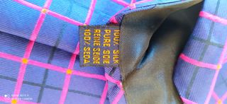 Corbata Seda Natural Richel Royal cuadros