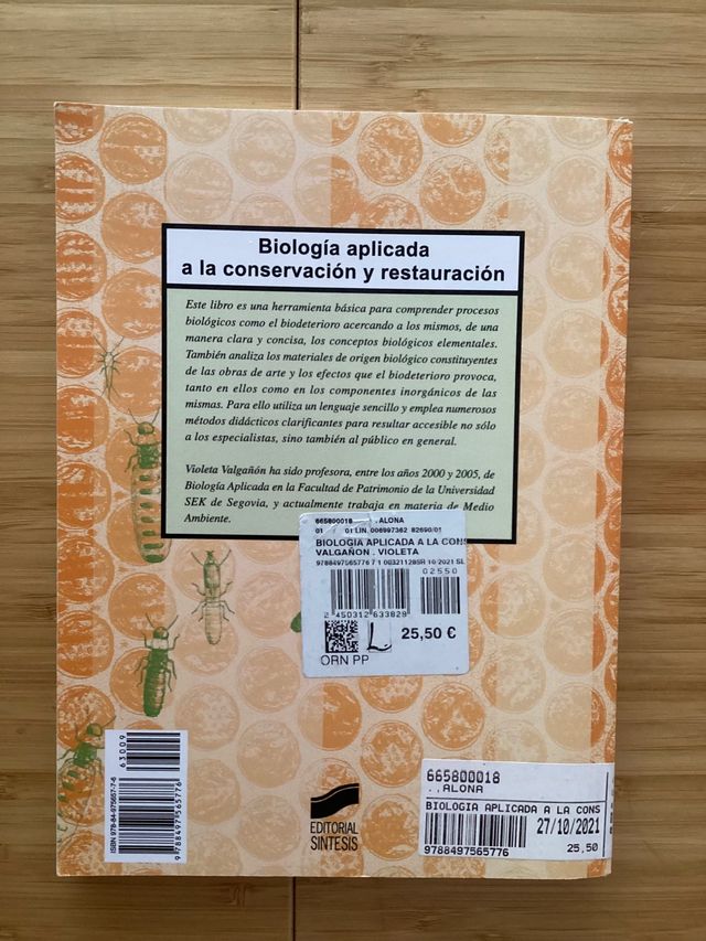 Biología aplicada a la conservación y restauración