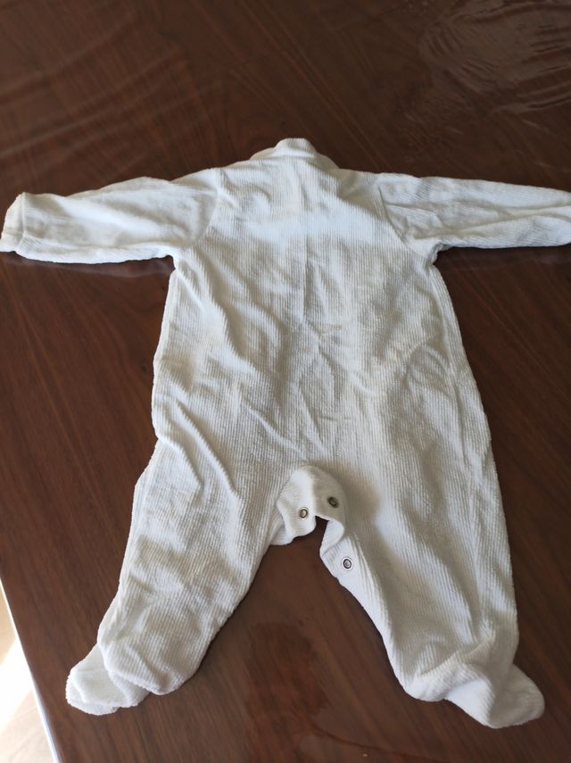Pijama blanco Babidu 3 meses