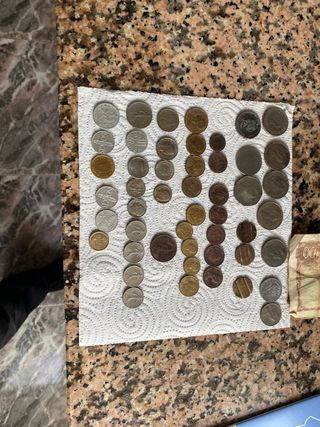 Monedas italianas,francesas y españolas