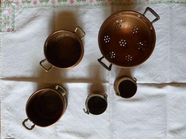 Suppellettili in rame