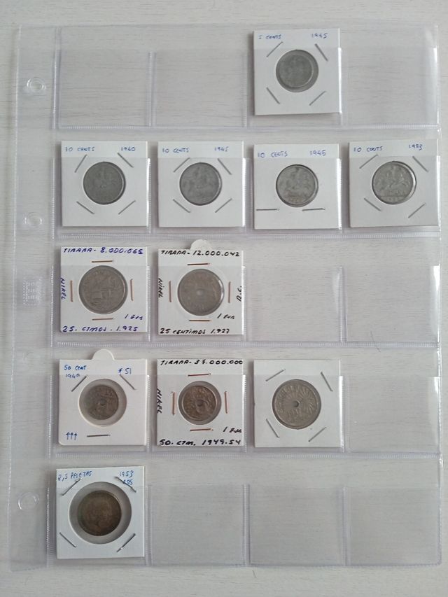 Colección monedas Franco