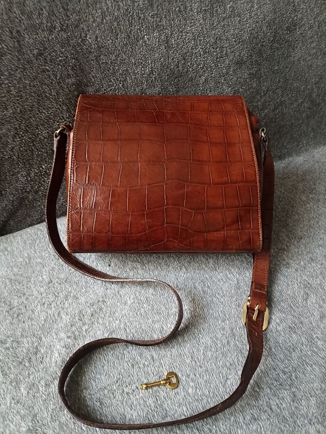 coccodrillo vera pelle borsa da collezione vintage