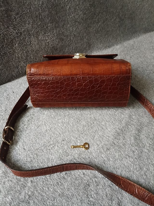 coccodrillo vera pelle borsa da collezione vintage