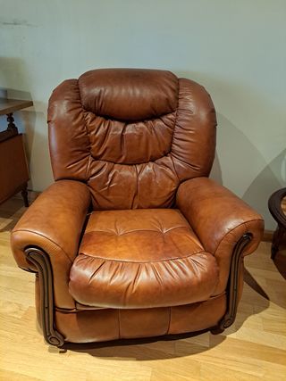 TRESILLO 3+2 EN PIEL TIPO CHESTER