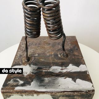 Unica Figura escultura industrial artesanal Forja