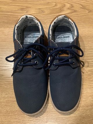 ZAPATOS PARA NIÑO MARCA LOIS AZUL MARINO TALLA 39