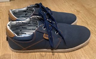 ZAPATOS PARA NIÑO MARCA LOIS AZUL MARINO TALLA 39