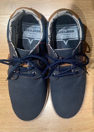 ZAPATOS PARA NIÑO MARCA LOIS AZUL MARINO TALLA 39