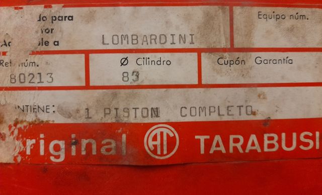 Pistone Tarabusi per motore Lombardini 82mm