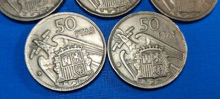 Colección 50 Pesetas 1.957 (*58 *59 *60 *67 *71)