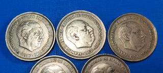 Colección 50 Pesetas 1.957 (*58 *59 *60 *67 *71)