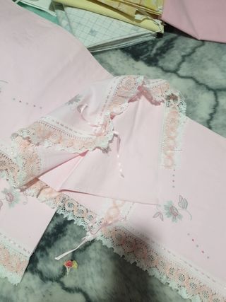 sabanas bordadas de cama matrimonio 1,35