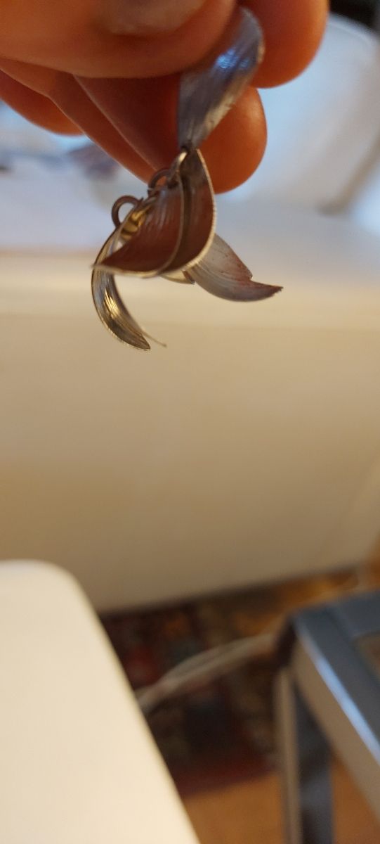 Pendientes fiesta  FLOR de plata