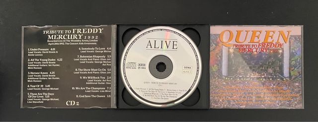 Cd colección Tribute to Freddy Mercury 1992
