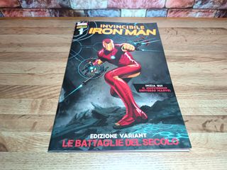 Marvel fumetto Iron Man con poster all'interno