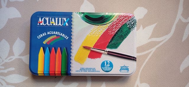 12 colores de ceras acuarelables