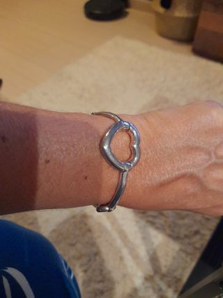Pulsera acero corazón