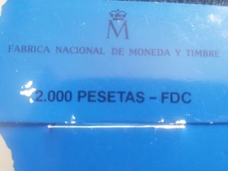 Moneda de plata de dos mil pesetas de las olimpiad