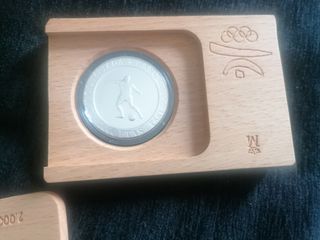 Moneda de plata de dos mil pesetas de las olimpiad