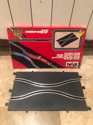 SCALEXTRIC POLISTIL CHICANE RECTILINEO NUEVO