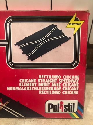 SCALEXTRIC POLISTIL CHICANE RECTILINEO NUEVO
