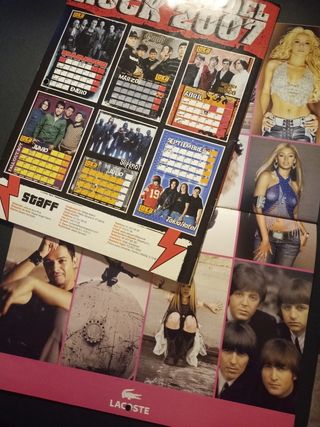 CALENDARIO ROCK 2006 Y 2007