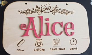 cuadro nacimiento personalizable