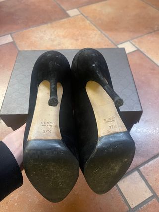 Decoltee nere scamosciate Gucci n.37.5