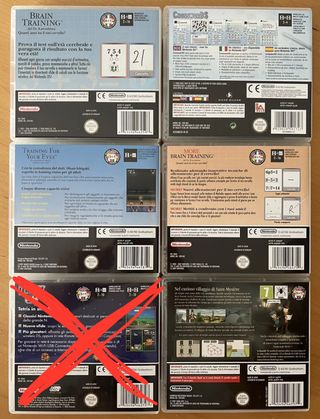 lotto 5 videogiochi nintendo ds non sigillati