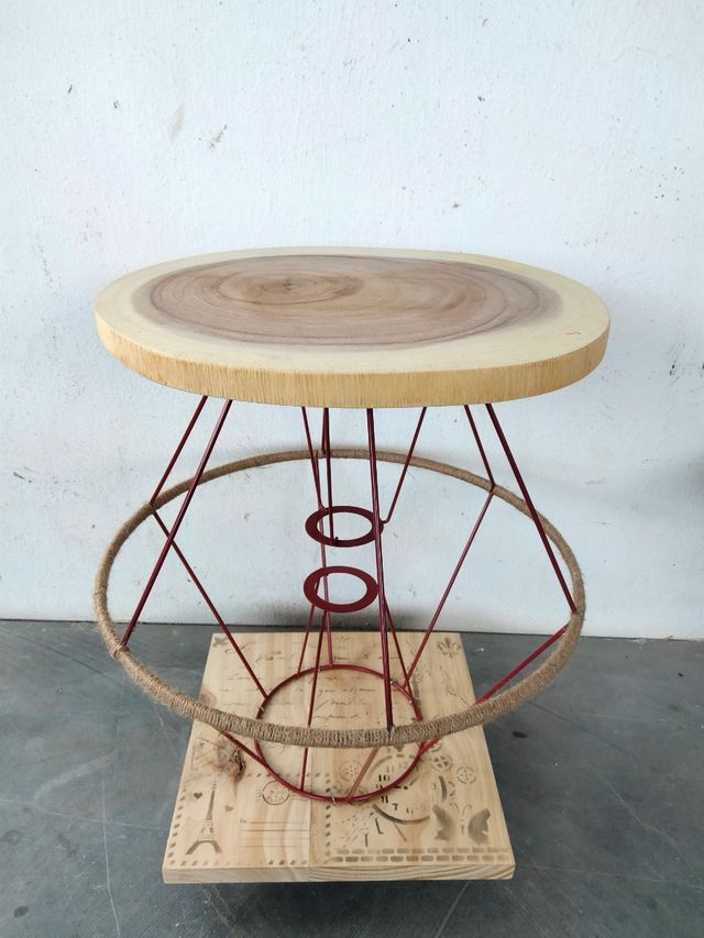 mesa auxiliar con ruedas única