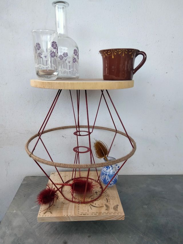 mesa auxiliar con ruedas única