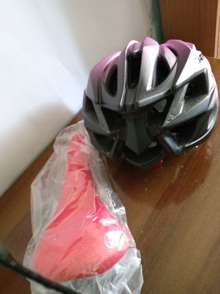 casco con sella S Marco ,nera e bianca, NO rossa