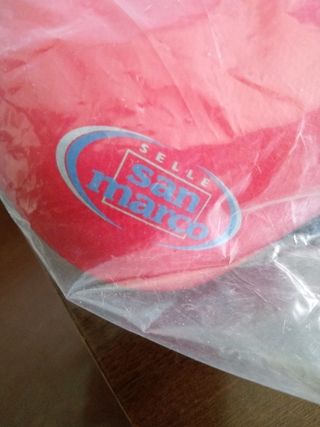 casco con sella S Marco ,nera e bianca, NO rossa