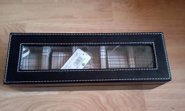 corbatero joyero de piel negro Casaseleccion, nue