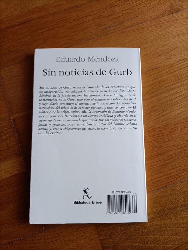 Sin noticias de Gurb de Eduardo Mendoza