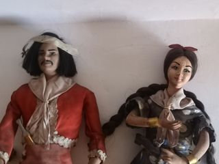 Pareja figuras Argentina Gaucho surero  Campesina