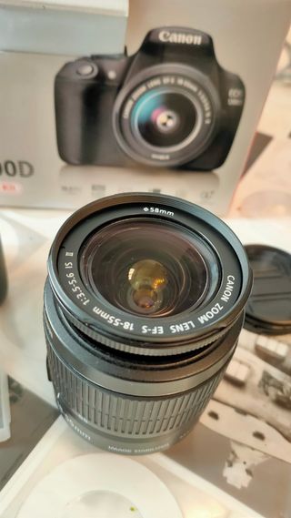 Canon 1200d + 18-55 IS II +Funda original